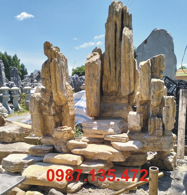 Khắc đá phong thủy non bộ